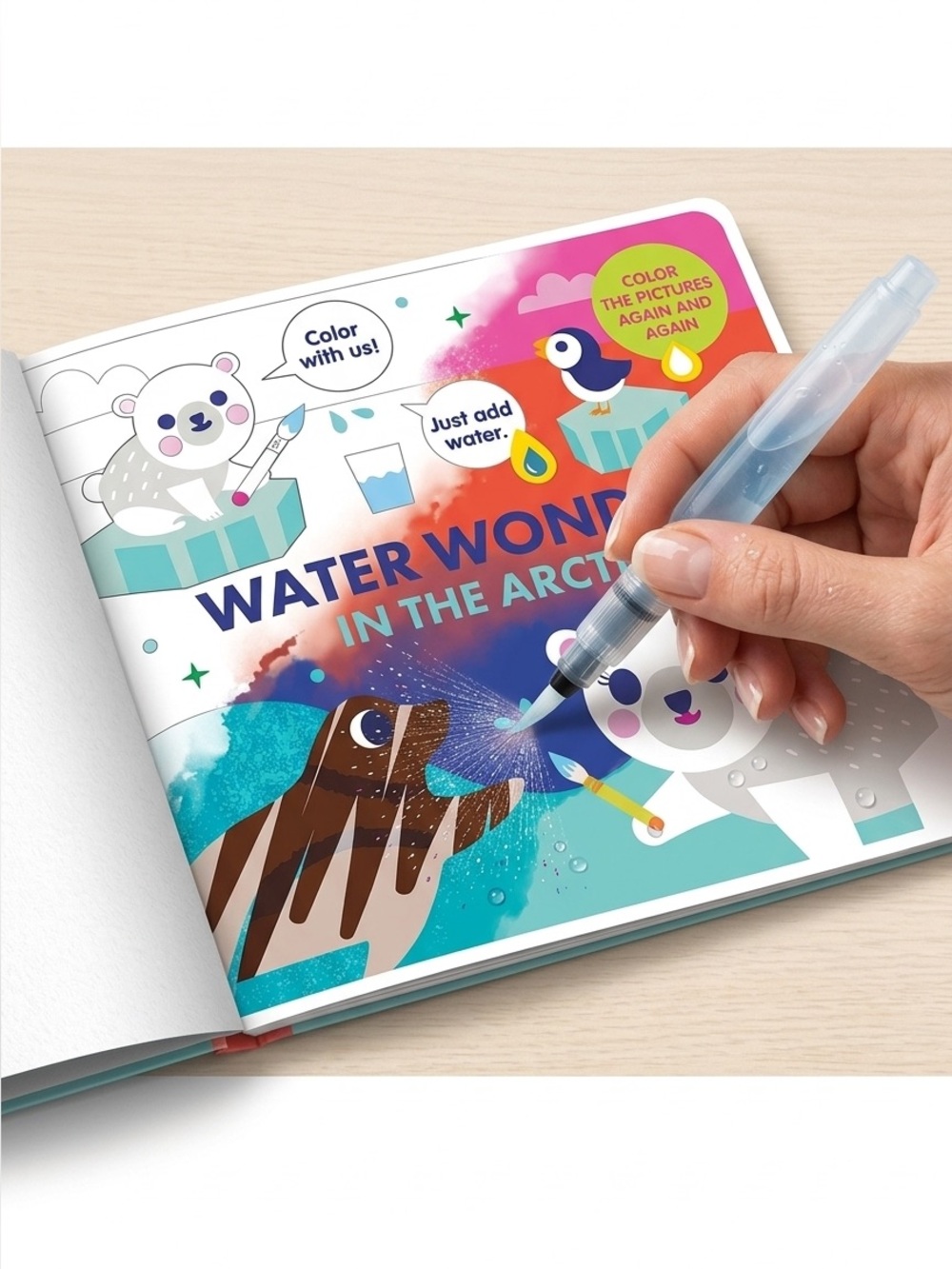 Water Wonders In The Arctic Kane Miller EDC Publishing Water Reveal Book